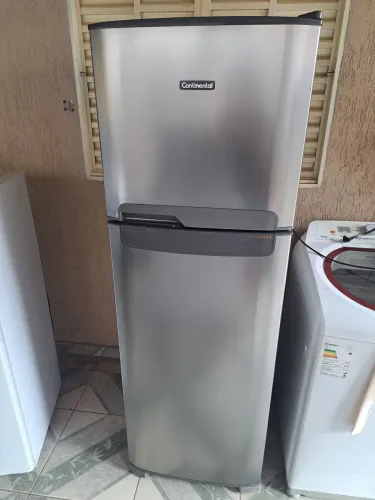 Geladeira continental inox fros fre 371 litros