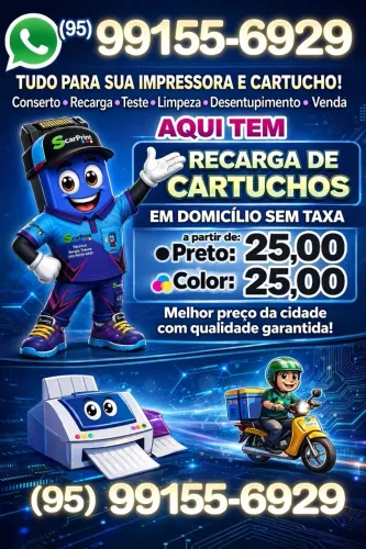 Recarga de cartuchos de impressoras sem taxa em domicílio