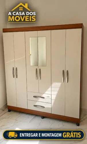 Guarda roupa chocolate off white