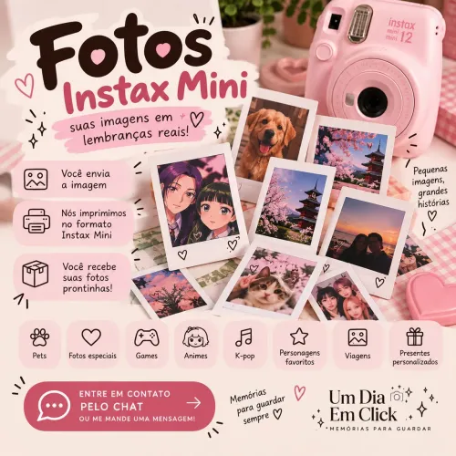 ? Impressão de Fotos Instax Mini Personalizadas | Fotos Polaroid