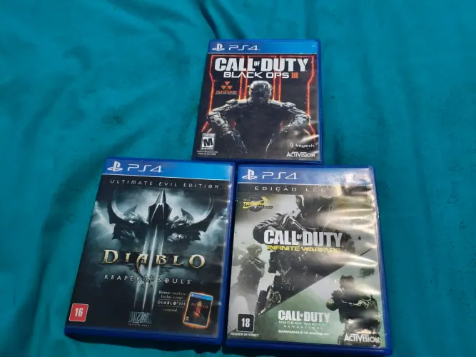 3 JOGOS DE PS4 MIDIA FISICA