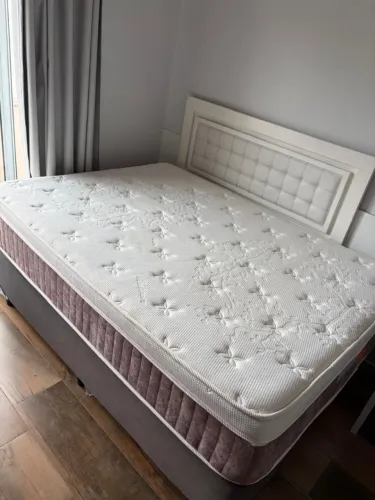 Cama Casal Baú + Colchão + Cabeceira