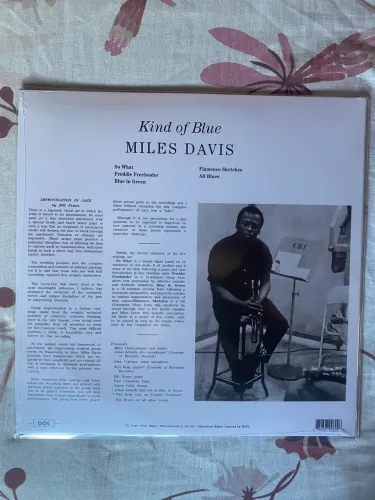 LP Vinil Miles Davis Kind of Blue (Lacrado vinil azul).