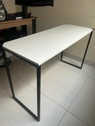Mesa Escritório Branca 120cm