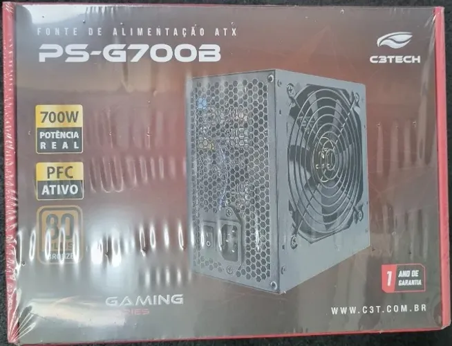 Fonte de alimentação C3Tech Gaming ATX 700W PS-G700B 80+ Bronze