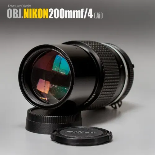 Objetiva Nikon Nikkor 200mm f/4 Ai (Manual).