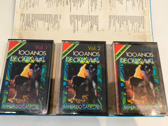 FITA K7 100 Anos De Carnaval - BANDA DO CANECÃO- 3x Cassette 1973 - COLECIONADORES
