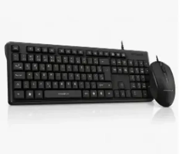 Kit Teclado e Mouse Basico Com Fio Computador