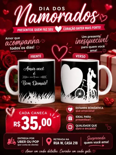 Caneca personalizada frente e verso 325 ml