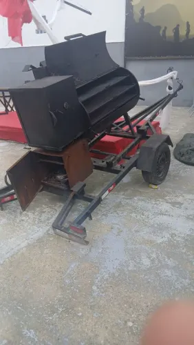 PIT / DEFUMADOR PROFISSIONAL COM CARRETA - PRONTO PARA EVENTOS