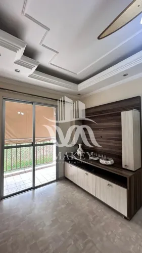 Ac. financiamento. Apartamento 2 dorm. de 60m², Condomínio Res. das Palmeiras, Parque Dom
