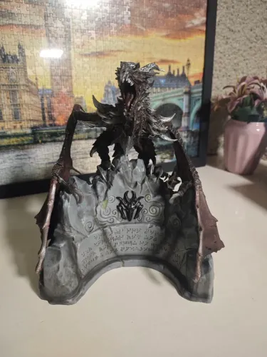 Figure alduin Skyrim collector edition edição de colecionador