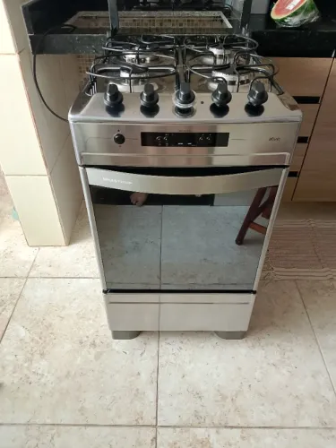Fogão Brastemp Inox 04 bocas com Grill 