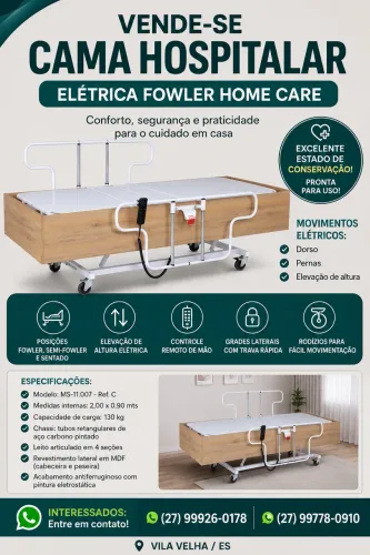 Cama Hospitalar com Motor