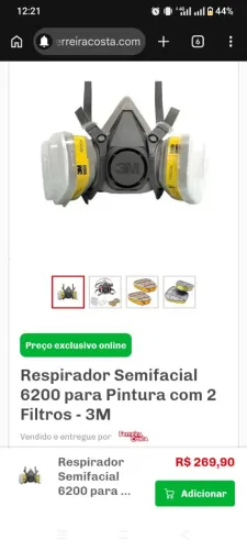 Máscara semi facial 3M