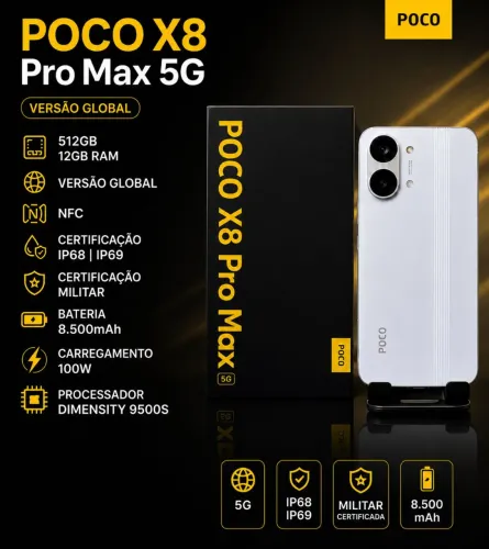 Poco X8 Pro Max 512gb 12ram, Global.