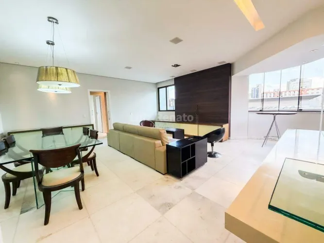 Apartamento para locação, 3 quartos com 1 suíte, área aproximada de 130m² no Lourdes