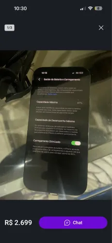 iPhone 14pro 128gb 85% bateria