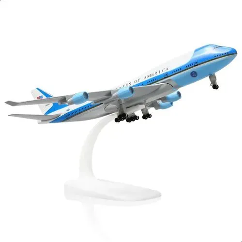 Avião Miniatura Avião B747 Force One (20cm) - Presidente EUA - NOVO!!