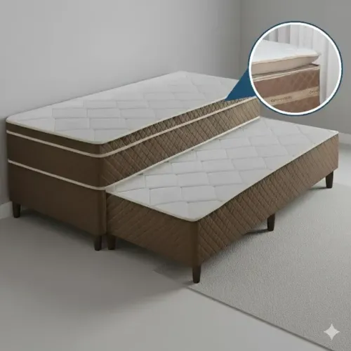 Cama d28 com auxiliar de alta qualidade (dividimos em ate 10x sem juros)