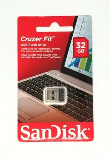 Pendrive Nano Sandisk 32GB Sandisk Original Novo na Embalagem Lacrada