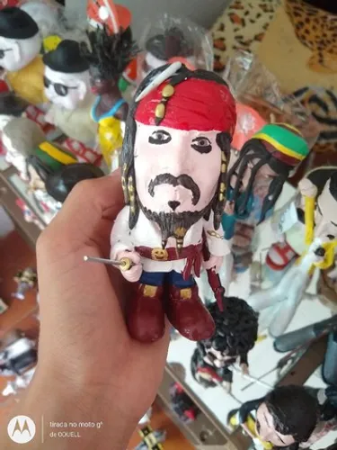 Boneco Capitão Jack Sparrow , piratas do Caribe 