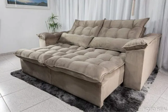 Sala sofá retrátil e reclinavel de 200 cm 