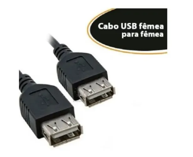 Cabo Extensão Usb Fêmea X Fêmea 2.0