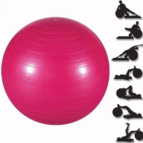 Bola Suiça Pilates 65cm Com Bomba Yoga Abdominais 150kg