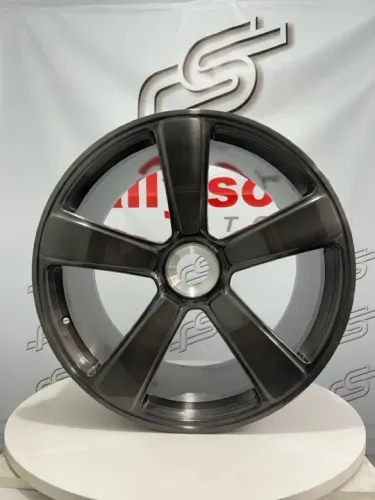 Jogo De Rodas 911 Targa 5 GTS Grafite Escovado Center Lock - 20x9 e 21x12 Offset 51 e 63 