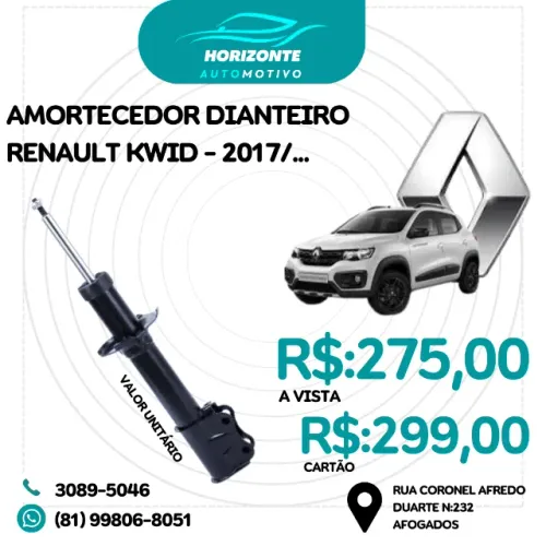 Amortecedor dianteiro do Renault Kwid 17/    NOVO