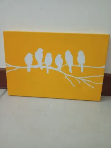 Quadros pintados sobre tela