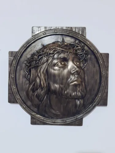 Quadro em gesso com Jesus Cristo