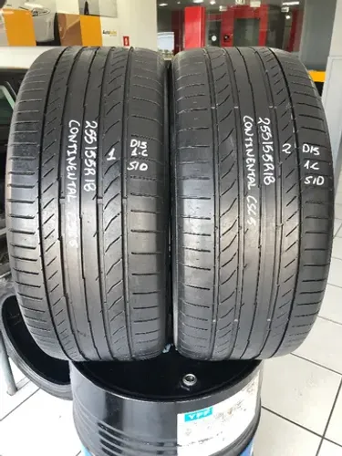 Kit 02 Pneus 255/55r18 Continental Sportcontact5 105W (usados) 1/2