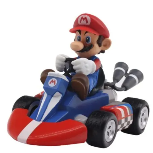 Carrinho Kart do Super Mario Fricção Bros Nitendo Miniatura Grande Carro de Coleção 12cm