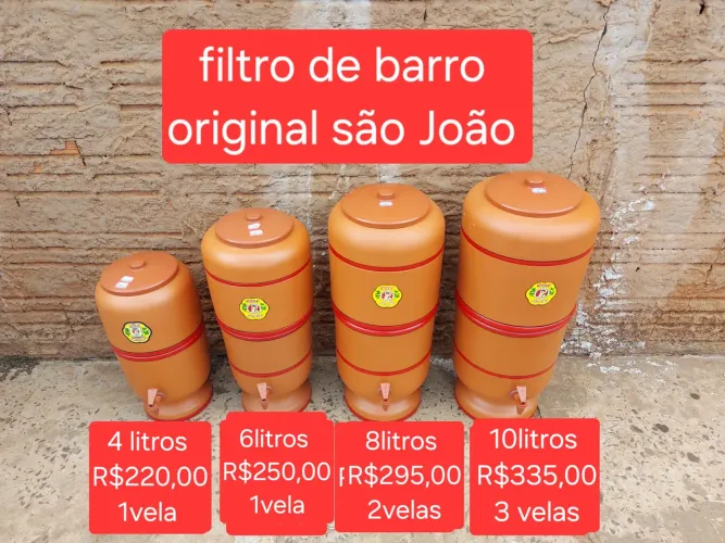 filtro de barro são João original 