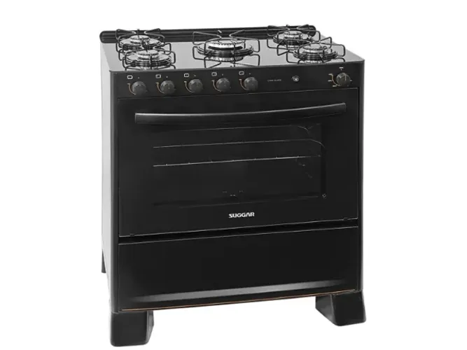 Fogão Automático Tampo Vidro 5 Bocas. Produto Novo Direto de Fábrica P/Sua Casa.