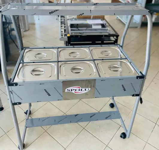 MB buffet carrinho 6 Cubas térmicas - Spolu