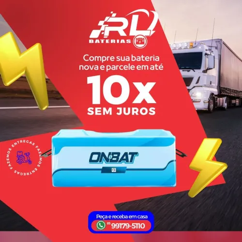Bateria ONBAT - Parcelamento em 10x sem juros!