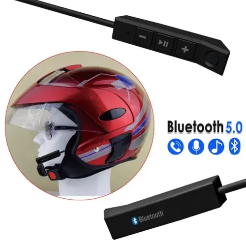 Auto Falantes de Capacete Bluetooth com Microfone, BT5.0