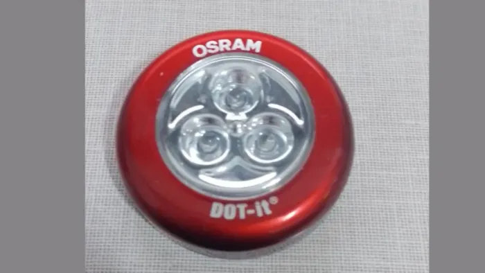 LUMINÁRIA OSRAM DOT-IT VERMELHA- PONTA DE ESTOQUE