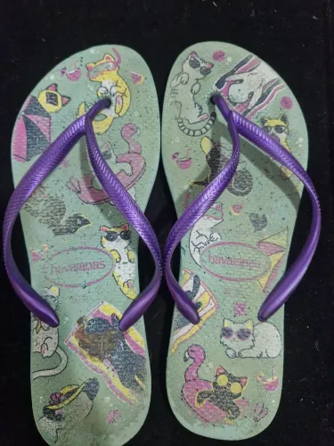 R$ 10,00 | Tam 39/40 | Havaianas Chinelo | Feminino | Lindo | Usado | Tam 39/40