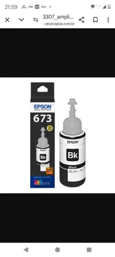 Tinta Epson 673 Preta 