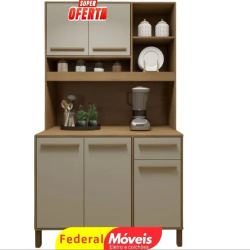 Armário para Cozinha 1,10cm - Novo, Compacto e Versátil!