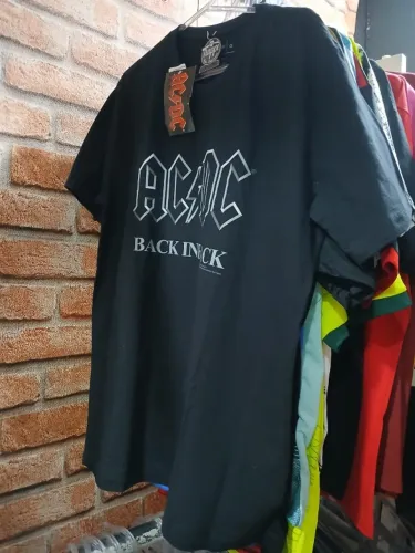CAMISA BLACK TEMA AC-DC TAMANHO G VALOR 49,99