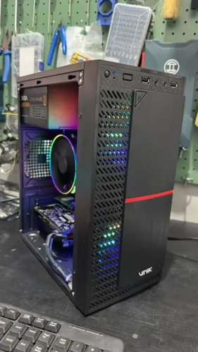 CPU gamer Mini Intel i7 3770 3.30ghz 16gb Ssd nvme 256 rx 550 4gb 3 fans rgb e cpu