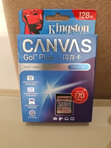 Cartão de Memória Kingston Canvas Go! Plus 128GB SDXC UHS-I