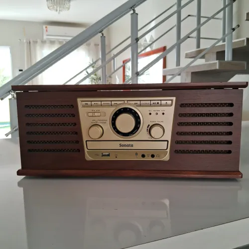 Sonata - Toca Discos com CD, Rádio e USB