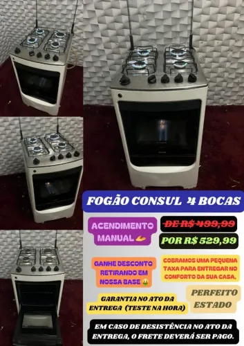 Fogão Consul 4 bocas lindo