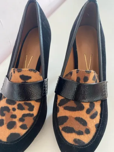 Sapato Loafer Animal Print Vizzano